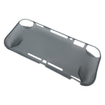 Protective case for Nintendo Switch Lite console TPU ergonomic soft bumper - Transparent Grey | ZedLabz - 1