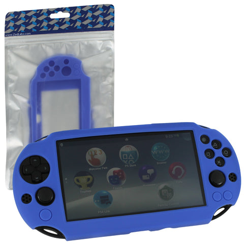 Protective case for Sony PS Vita 2000 Slim console SC - 1 soft silicone skin protector cover bumper case | ZedLabz - 2