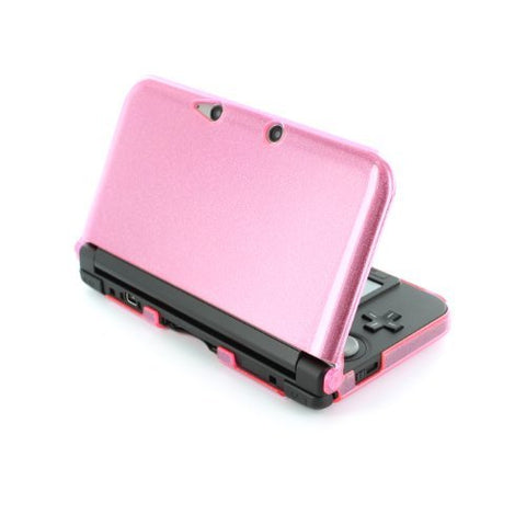 Protective cover for Nintendo 3DS XL (Old 2012 model) console polycarbonate crystal hard case shell armour - Pink Glitter | ZedLabz - 2