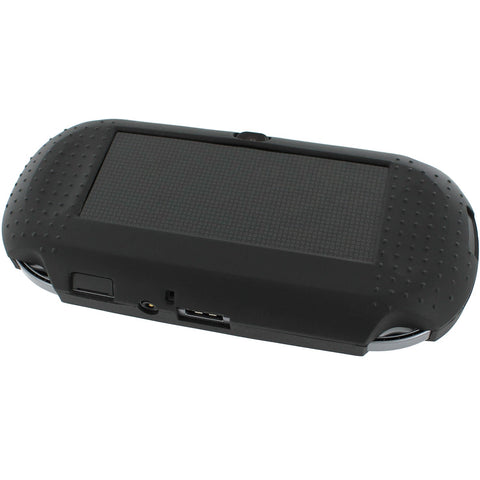 Protective cover for Sony PS Vita 1000 console soft silicone skin bumper grip case – Black | ZedLabz - 2