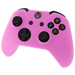 Protective cover for Xbox One controller with ribbed handle soft silicone rubber skin grip - Pink | ZedLabz - 3