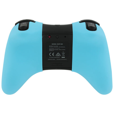 Protective skin for Nintendo Wii U Pro controller silicone cover bumper - Light Blue | ZedLabz - 2