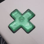 Hand cast custom resin buttons for Nintendo Game Boy Color (GBC CGB) - Chrome Green | Lab Fifteen Co