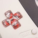 Hand cast custom resin buttons for Nintendo Game Boy Advance - Pokeball | Lab Fifteen Co