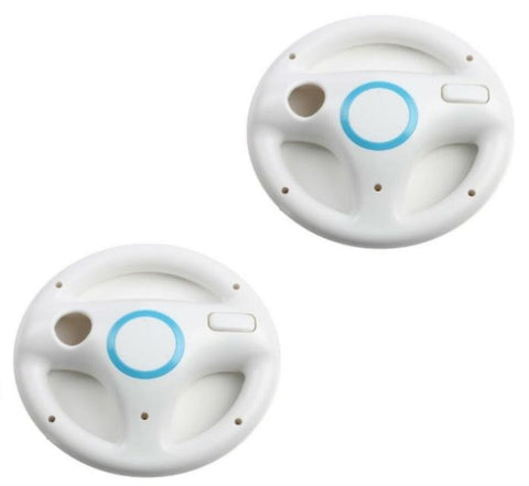 Racing Steering Wheel for Nintendo Wii controller wireless - 2 pack White | ZedLabz - 1