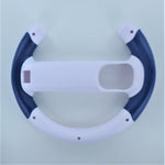 Racing wheel handle for Wii Controller - 2 pack White & Blue - REFURB | ZedLabz - 2