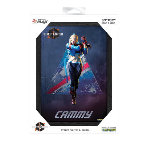 Street Fighter 6 Cammy Plax lenticular frame 3D wall art officially licensed 10"x12" inch (23x30cm) | Pixel Frames