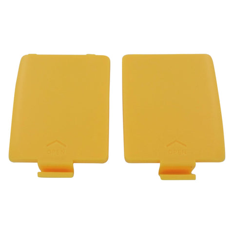 Refurbed Left & Right Battery Cover Set For Sega Game Gear - Yellow | ZedLabz - 1