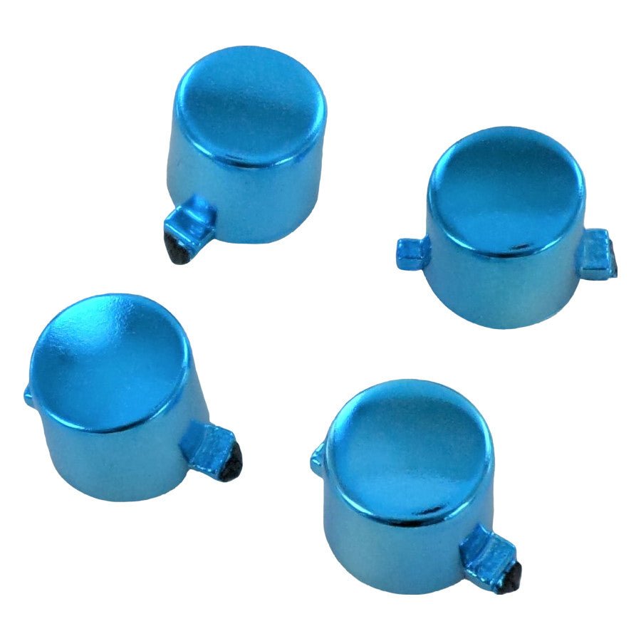 Replacement Action Button Set For Sony PS4 Controllers - Chrome Blue | ZedLabz - 1