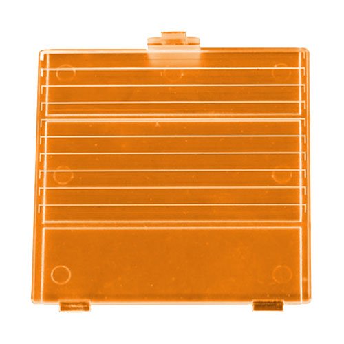 Replacement Battery Cover Door For Nintendo Game Boy DMG - 01 - Clear Orange | ZedLabz - 1