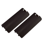 Replacement Battery Cover For Nintendo Wii Remote Controller - 2 Pack Black | ZedLabz - 1