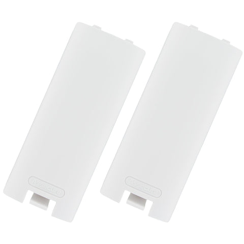 Replacement Battery Cover For Nintendo Wii Remote Controller - 2 Pack White | ZedLabz - 1