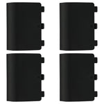 Replacement Battery Door For Microsoft Xbox One Controllers - 4 Pack Black | ZedLabz - 1