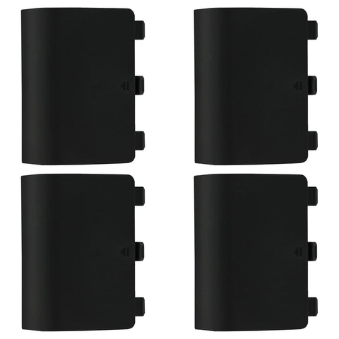 Replacement Battery Door For Microsoft Xbox One Controllers - 4 Pack Black | ZedLabz - 1