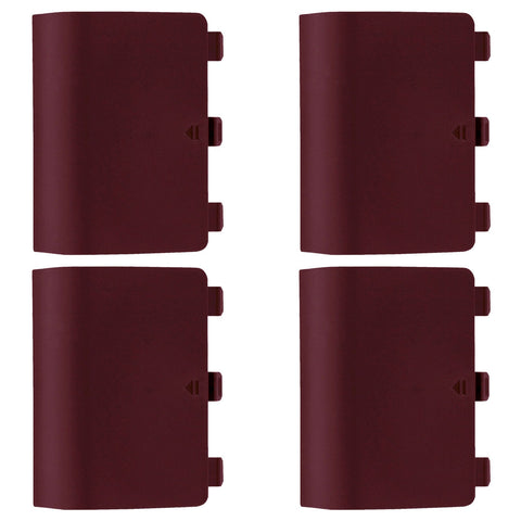 Replacement Battery Door For Microsoft Xbox One Controllers - 4 Pack Red Wine | ZedLabz - 1