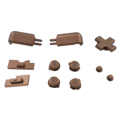 Replacement Button Set For Nintendo DS Lite - Copper | ZedLabz - 1