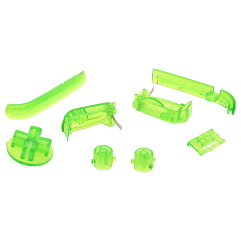 Replacement Button Set For Nintendo Game Boy Advance - Clear Green | ZedLabz - 1