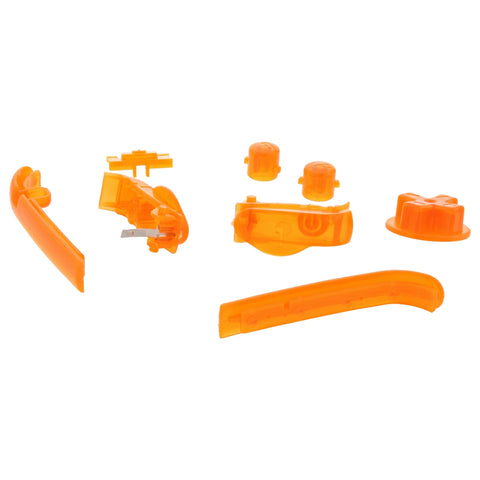 Replacement Button Set For Nintendo Game Boy Advance - Clear Orange | ZedLabz - 2