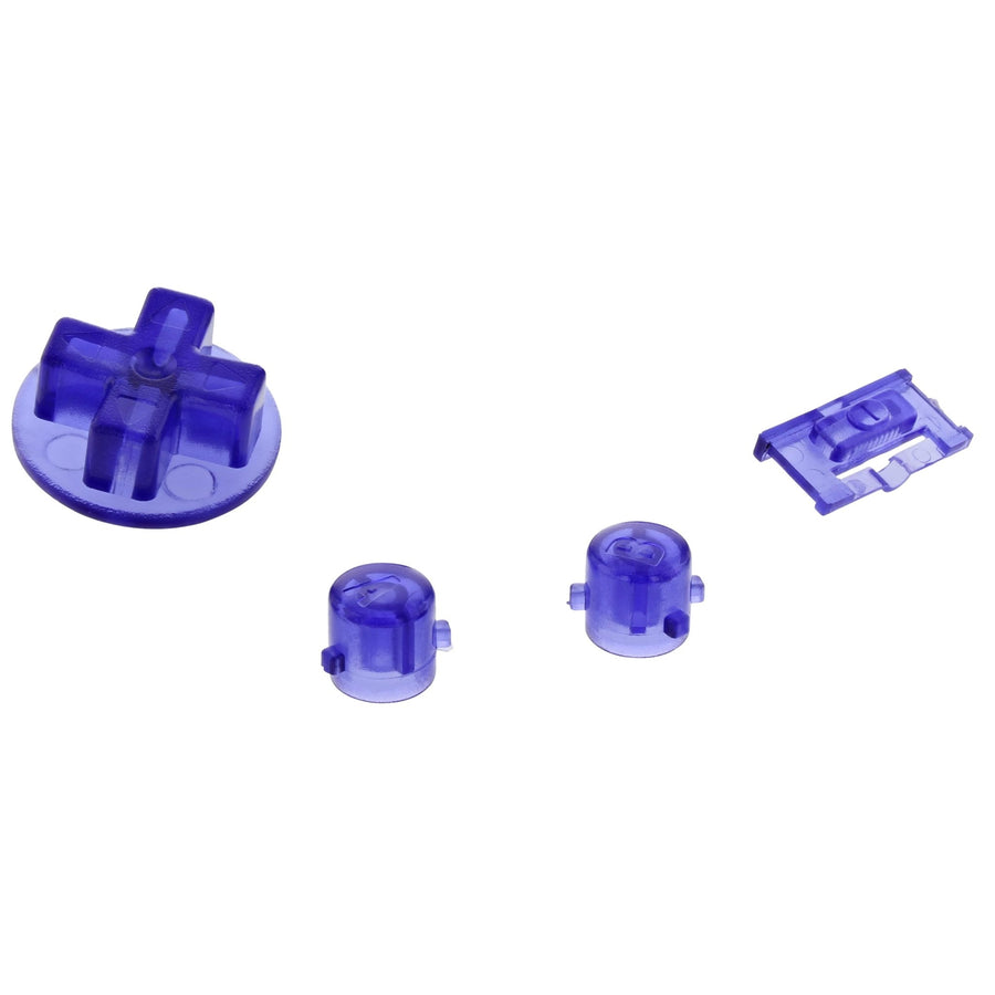 Replacement Button Set For Nintendo Game Boy Advance - Clear Purple | ZedLabz - 1