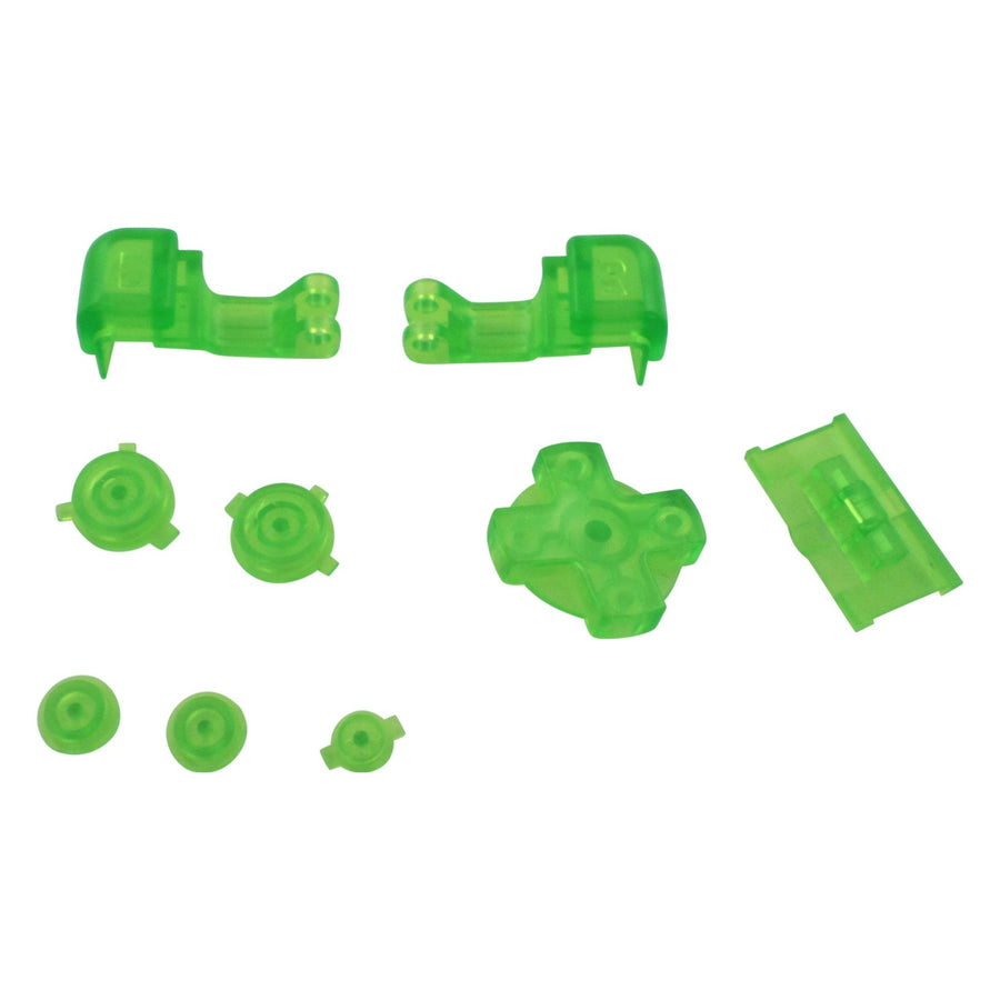 Replacement Button Set For Nintendo Game Boy Advance SP - Clear Green | ZedLabz - 1