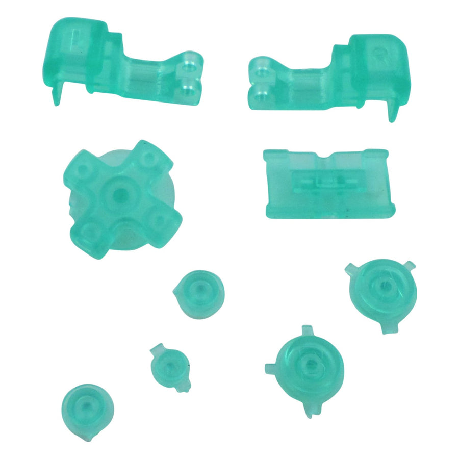 Replacement Button Set For Nintendo Game Boy Advance SP - Clear Sea Green | ZedLabz - 1