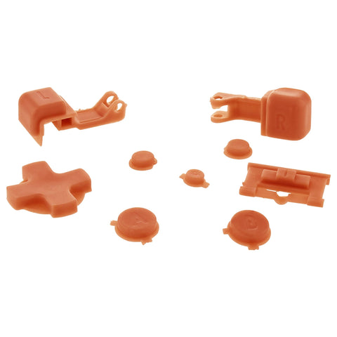 Replacement Button Set For Nintendo Game Boy Advance SP - Orange | ZedLabz - 1