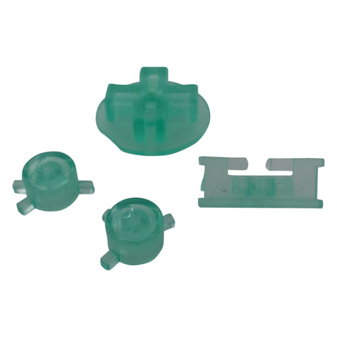 Replacement Button Set For Nintendo Game Boy Color - Clear Sea Green | ZedLabz - 1