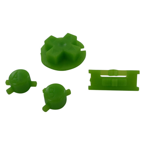 Replacement Button Set For Nintendo Game Boy Color - Green | ZedLabz - 1