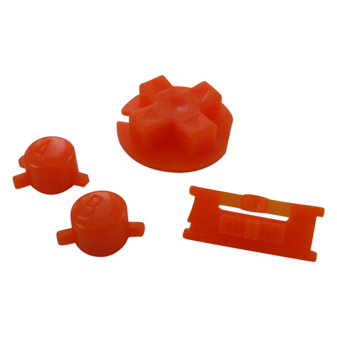 Replacement Button Set For Nintendo Game Boy Color - Orange | ZedLabz - 1