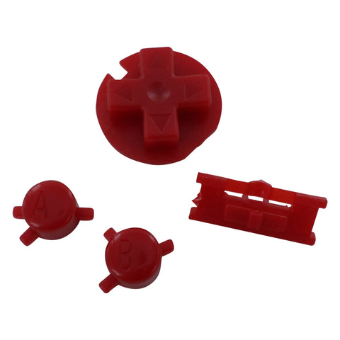 Replacement Button Set For Nintendo Game Boy Color - Red | ZedLabz - 1