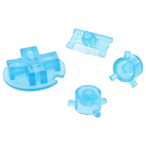 Replacement Button Set For Nintendo Game Boy Pocket - Clear Blue | ZedLabz - 1