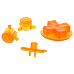 Replacement Button Set For Nintendo Game Boy Pocket - Clear Orange | ZedLabz - 2