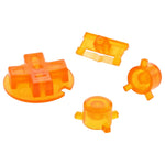 Replacement Button Set For Nintendo Game Boy Pocket - Clear Orange | ZedLabz - 1