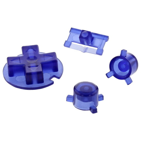 Replacement Button Set For Nintendo Game Boy Pocket - Clear Purple | ZedLabz - 1