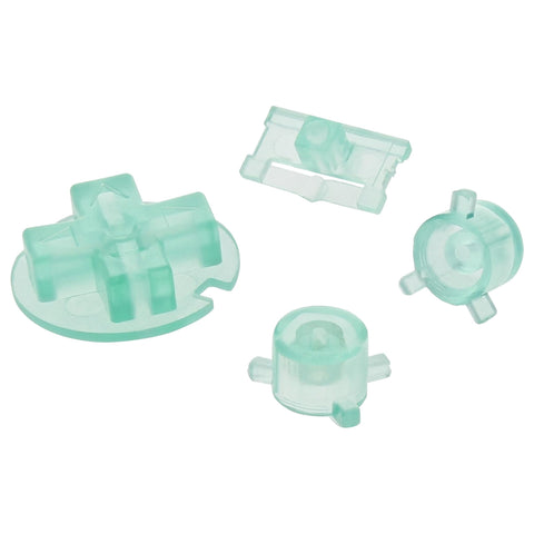 Replacement Button Set For Nintendo Game Boy Pocket - Clear Sea Green | ZedLabz - 1