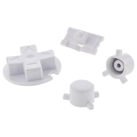 Replacement Button Set For Nintendo Game Boy Pocket - White | ZedLabz - 1