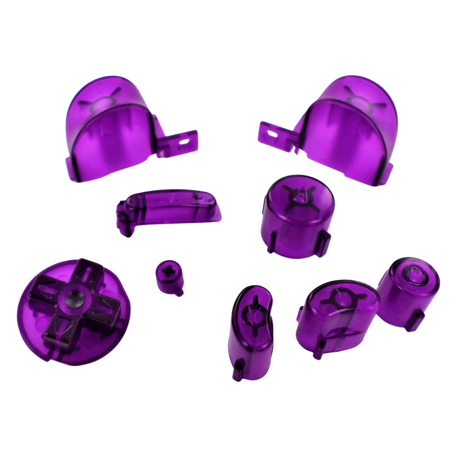 Replacement Button Set For Nintendo GameCube Controllers - Clear Purple | ZedLabz - 1