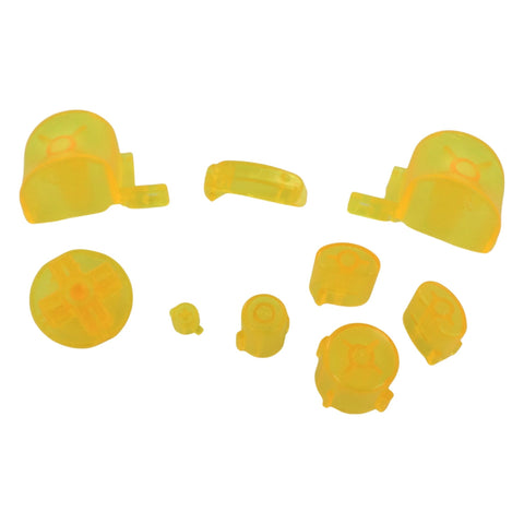 Replacement Button Set For Nintendo GameCube Controllers - Clear Yellow | ZedLabz - 1