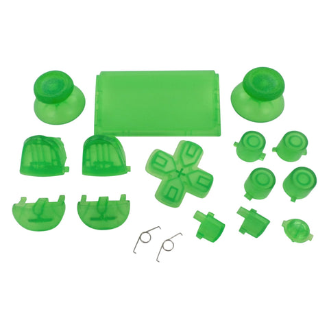 Replacement Button Set For Sony PS4 Pro JDS - 040 Controllers - Clear Green | ZedLabz - 1