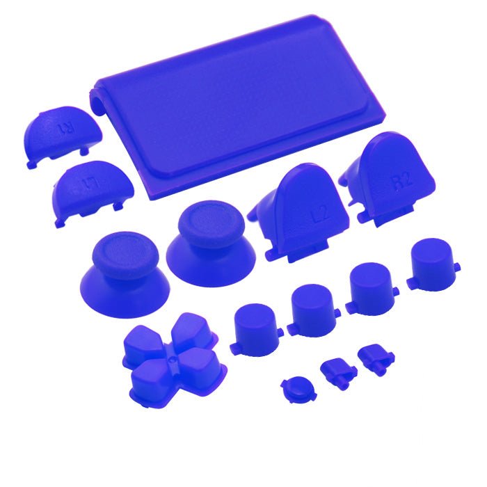 Replacement Button Set For Sony PS4 Slim Controllers - Blue | ZedLabz - 1