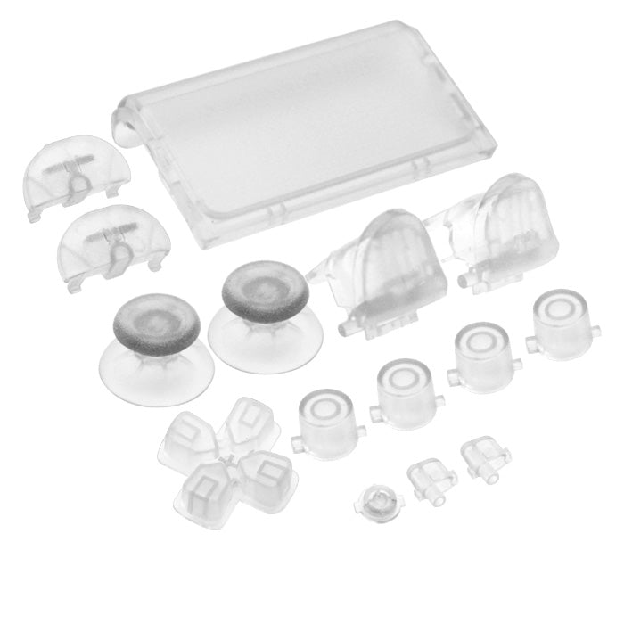 Replacement Button Set For Sony PS4 Slim Controllers - Clear | ZedLabz - 1