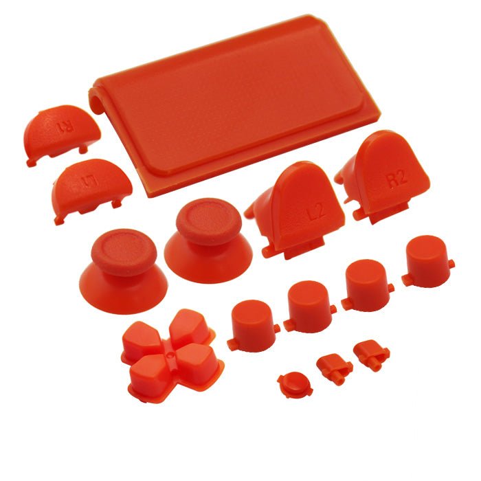 Replacement Button Set For Sony PS4 Slim Controllers - Orange | ZedLabz - 1