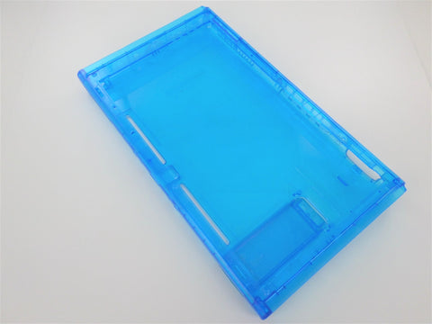 Replacement complete housing repair shell case kit for Nintendo Switch console - Transparent clear blue | ZedLabz - 2