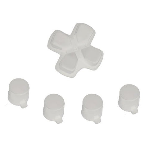 Replacement D - pad & Action Button Set For Sony PS4 Controllers - White | ZedLabz - 1