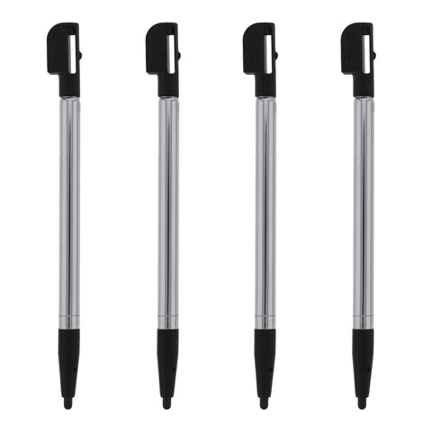 Replacement Extendable Metal Stylus Pens For Nintendo DS Lite - 4 Pack Black | ZedLabz - 1