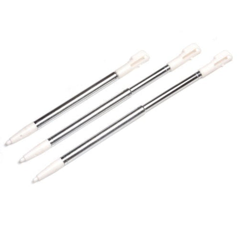 Replacement Extendable Metal Stylus Pens For Nintendo DSi - 4 Pack White | ZedLabz - 1