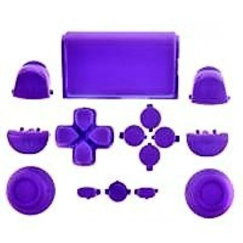 Replacement Full Button Set For 1st Gen Sony PS4 Controllers - Purple | ZedLabz - 1