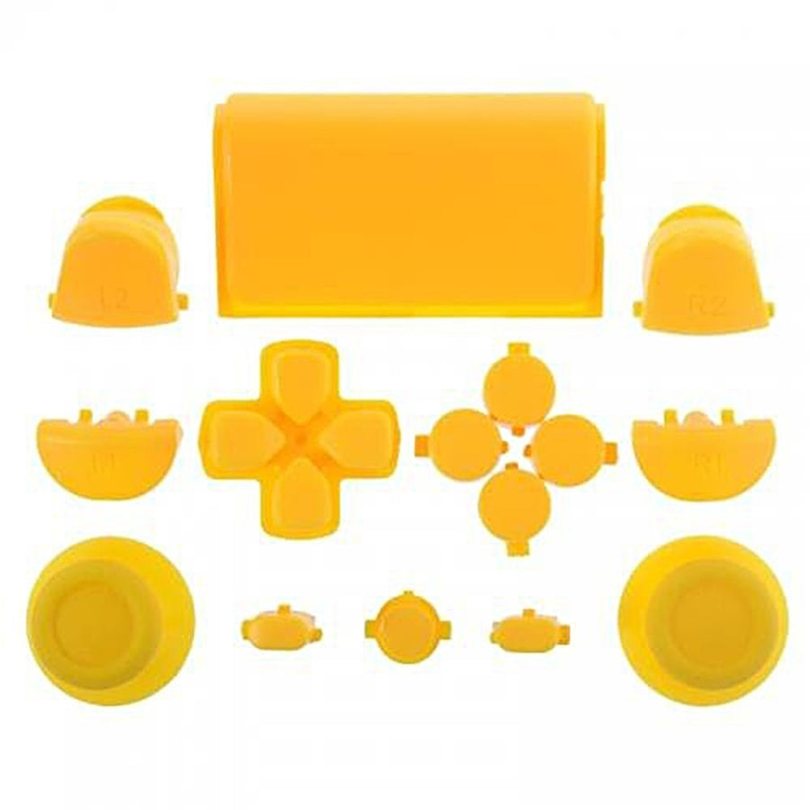 Replacement Full Button Set For 1st Gen Sony PS4 Controllers - Yellow | ZedLabz - 1