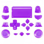 Replacement Full Button Set For 2nd Gen Sony PS4 JDM - 030 Controllers - Purple | ZedLabz - 1