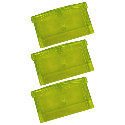 Replacement game cartridge shell case for Nintendo Game Boy Advance games GBA - 3 pack extreme green | ZedLabz - 1